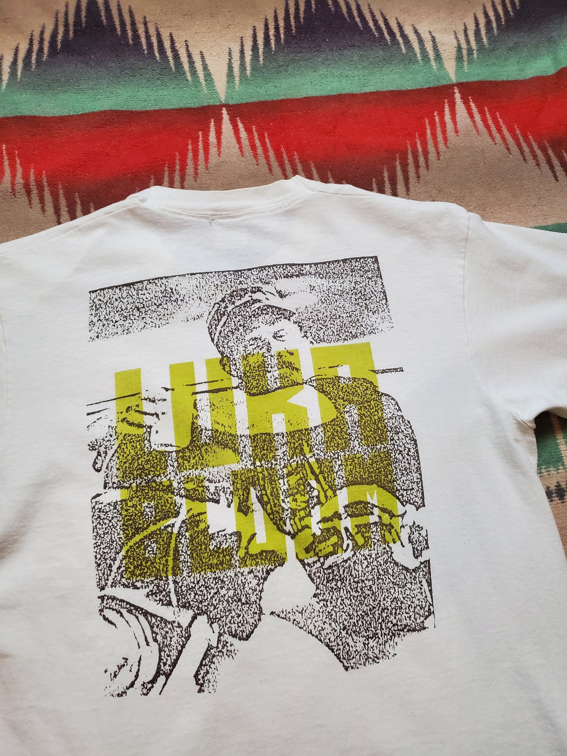 1990s Luka Bloom Acoustic Motorbike Tour T-Shirt Made in USA Size M