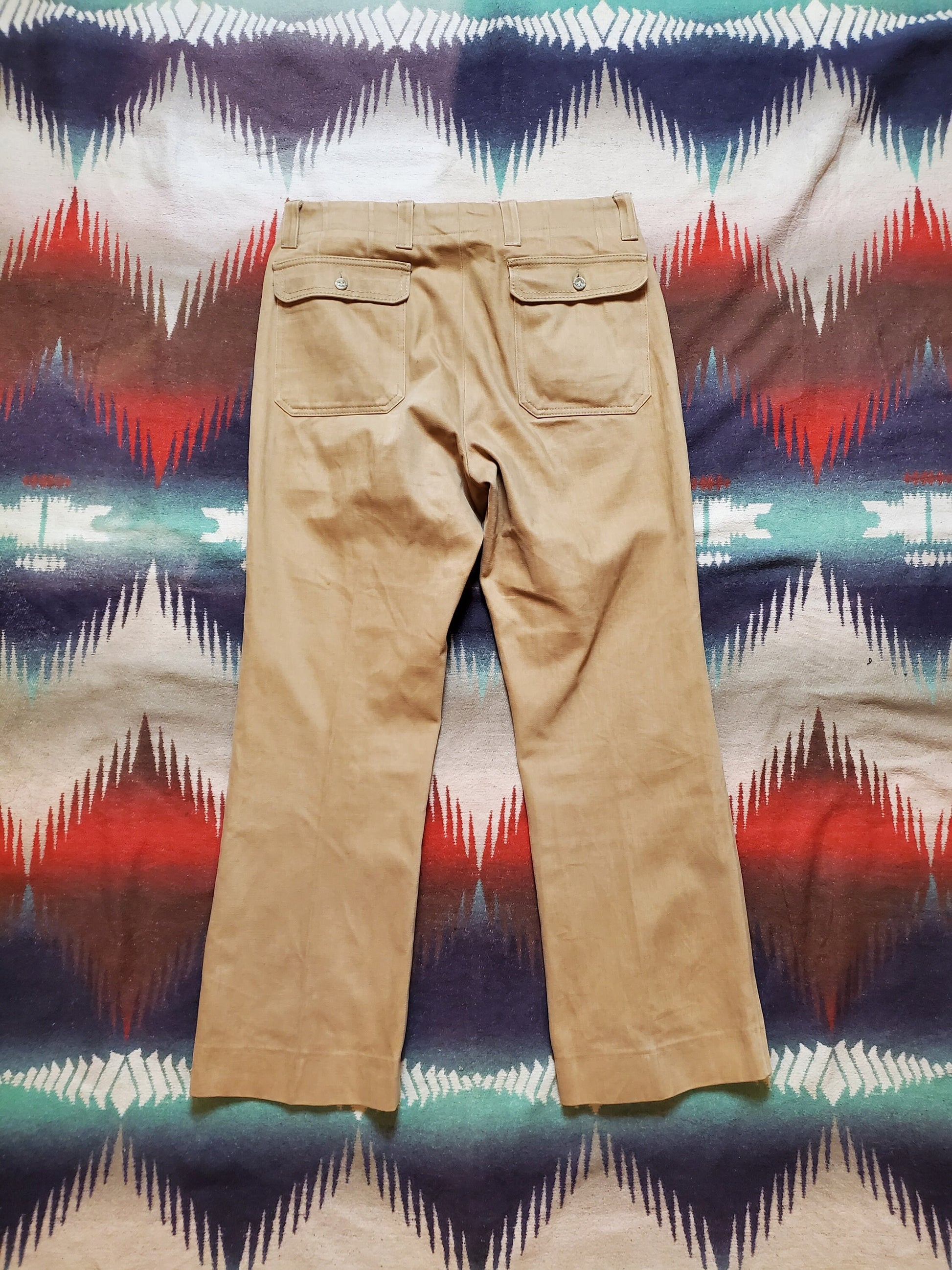 1970s Mighty Mac Moleskin Pants Size 34x29.75