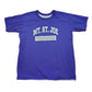 1990s/2000s Mt. St. Joe Purple/Grey Reversible Physical Education T-Shirt Made in USA Size L
