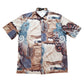 1970s/1980s Alan Stuart Abstract Shortsleeve Button Up Shirt Size L/XL