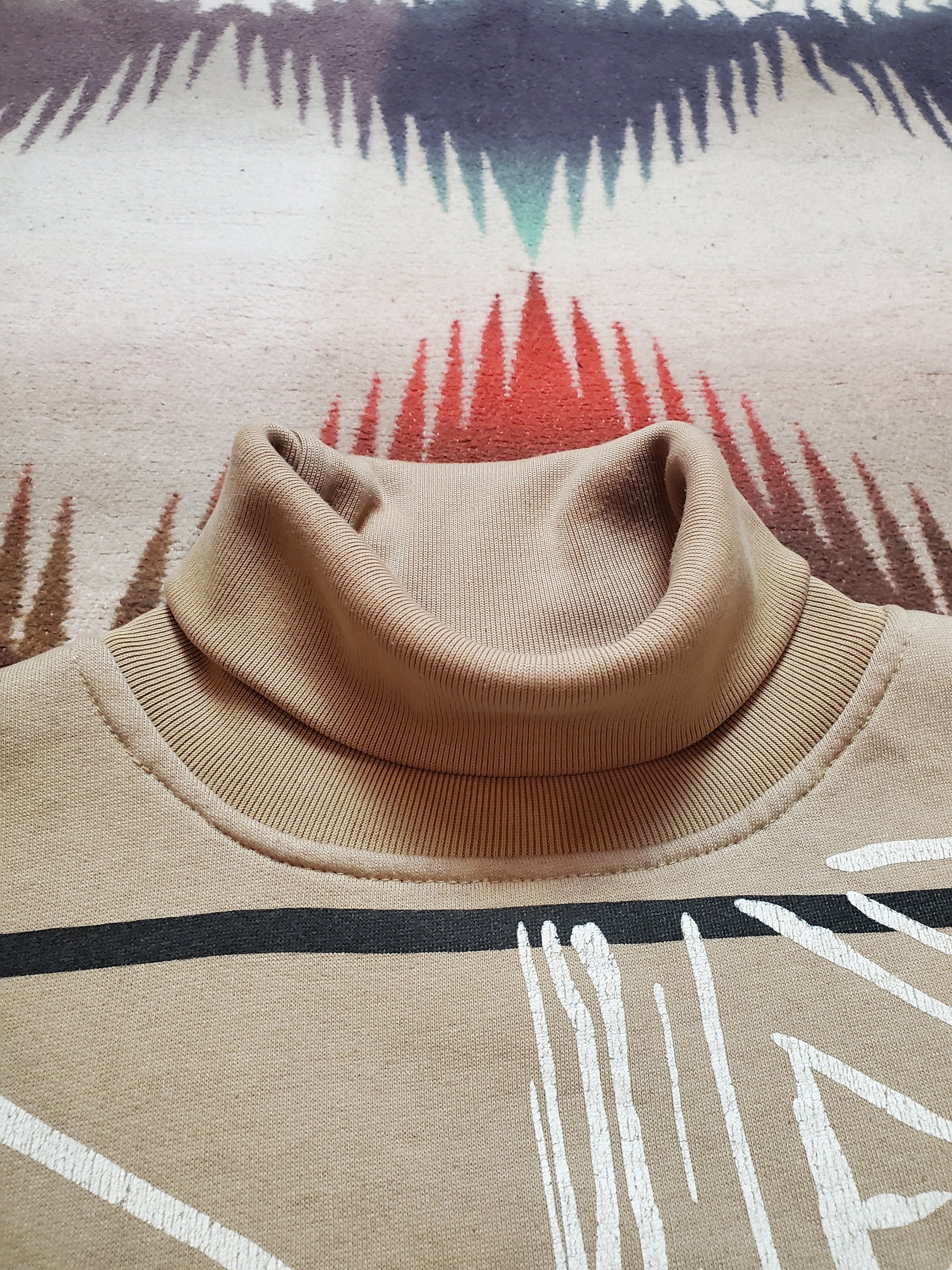 1980s/1990s Adobe Flats The First Fire Turtleneck Sweatshirt Size M/L
