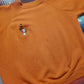 1960s Repaired Orange Raglan Sweatshirt Size L