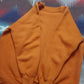 1960s Repaired Orange Raglan Sweatshirt Size L