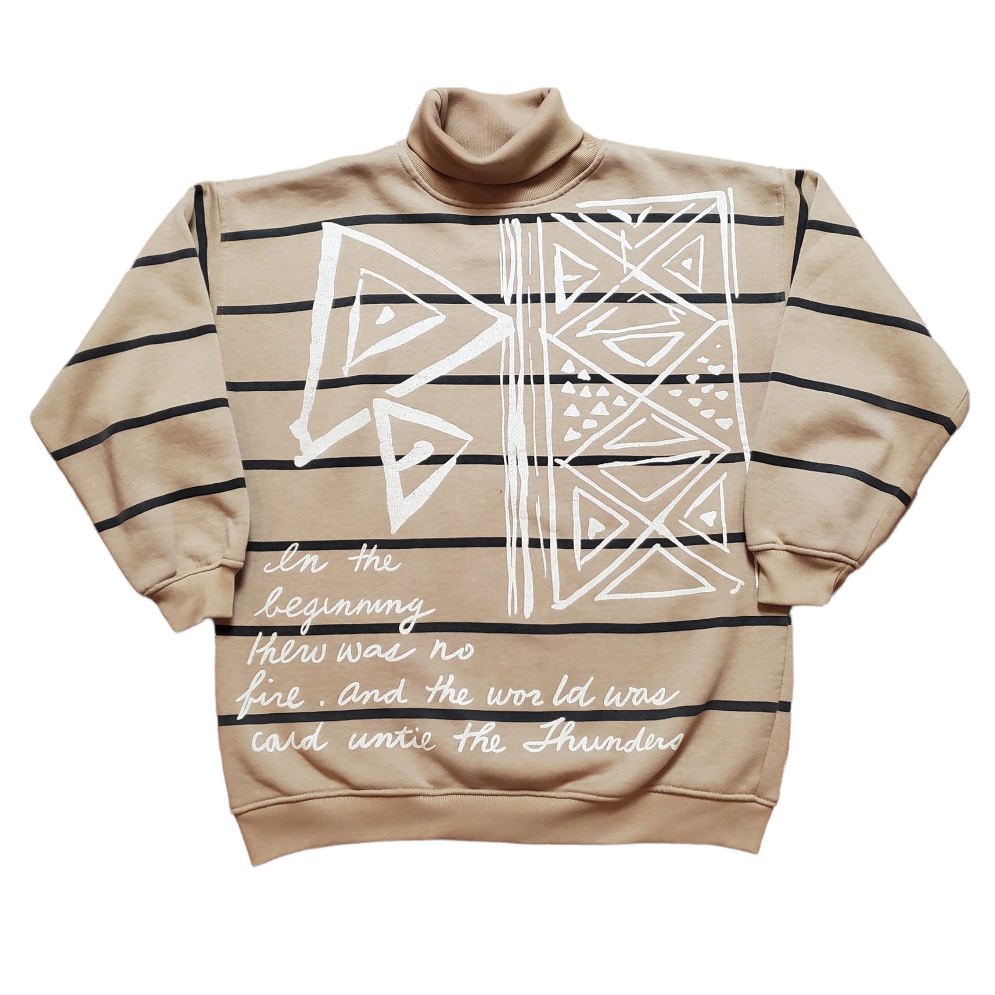 1980s/1990s Adobe Flats The First Fire Turtleneck Sweatshirt Size M/L