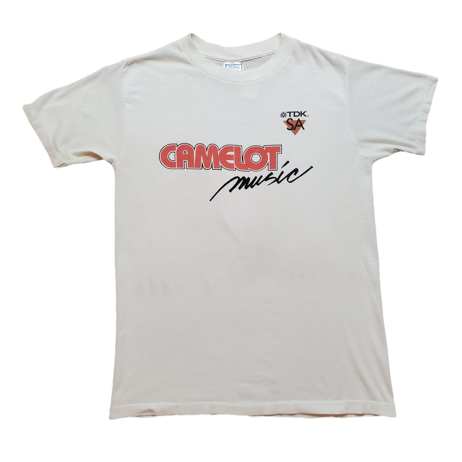 1980s/1990s Camelot Music TDK T-Shirt Made in USA Size S/M
