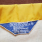 1970s Rainbow Sportswear Yellow Nylon Coaches Jacket Size M/L