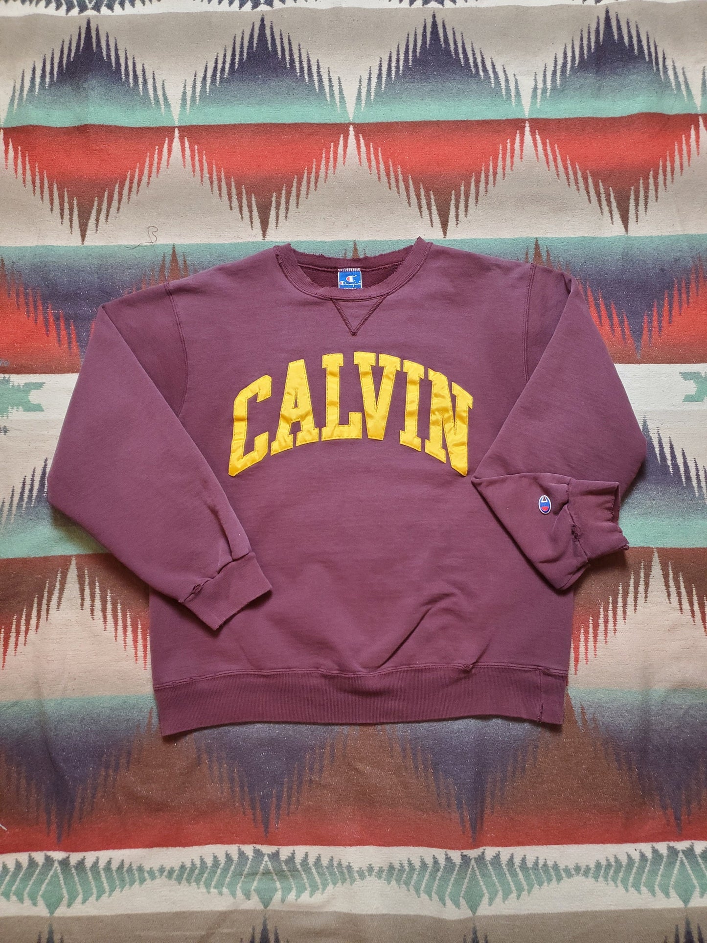 1980s Champion Calvin College Sweatshirt Made in USA Size M/L