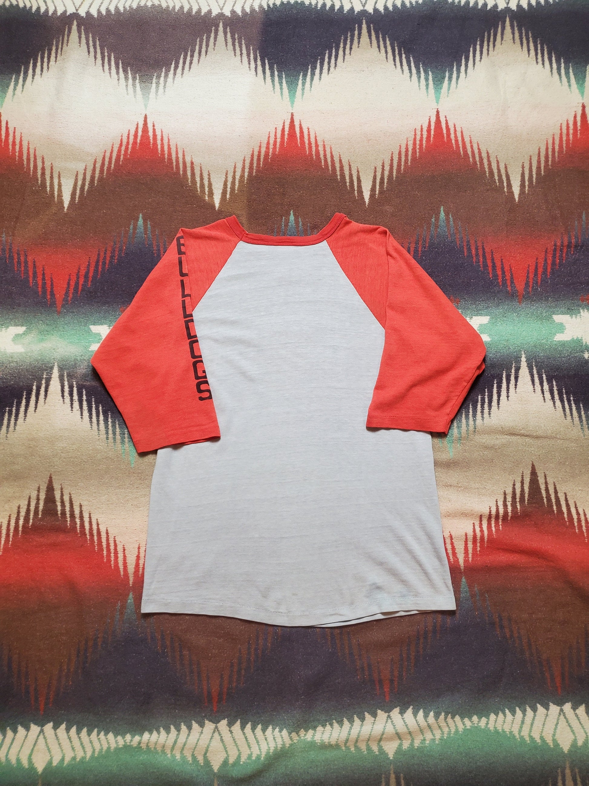 1980s Georgia Bulldogs Two Tone Raglan T-Shirt Size S