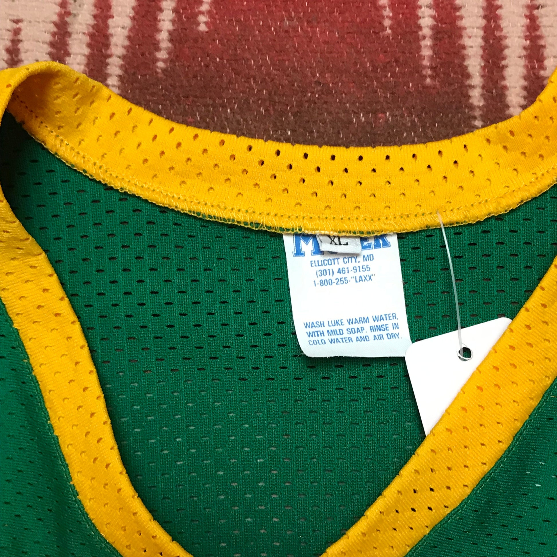 1990s Humboldt Lacrosse Cropped Mesh Jersey Made in USA Size L/XL