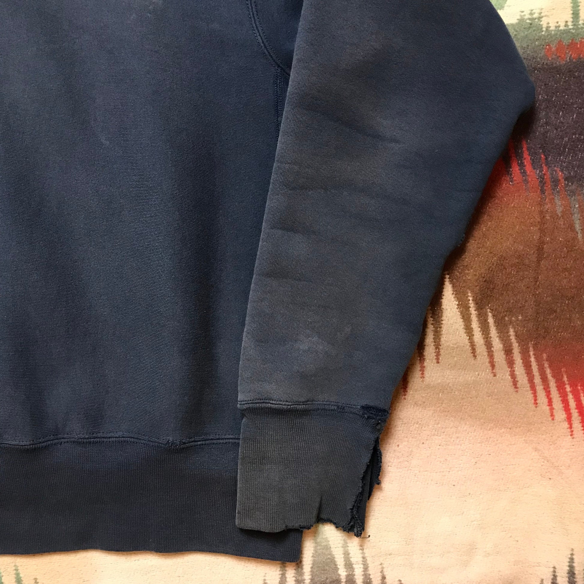 1990s Distressed St. Olaf College Cotton Exchange Heavyweight Hoodie Sweatshirt Made in USA Size M/L