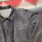1990s Phantom of the Opera Denim Jacket with Leather Back Patch Size L
