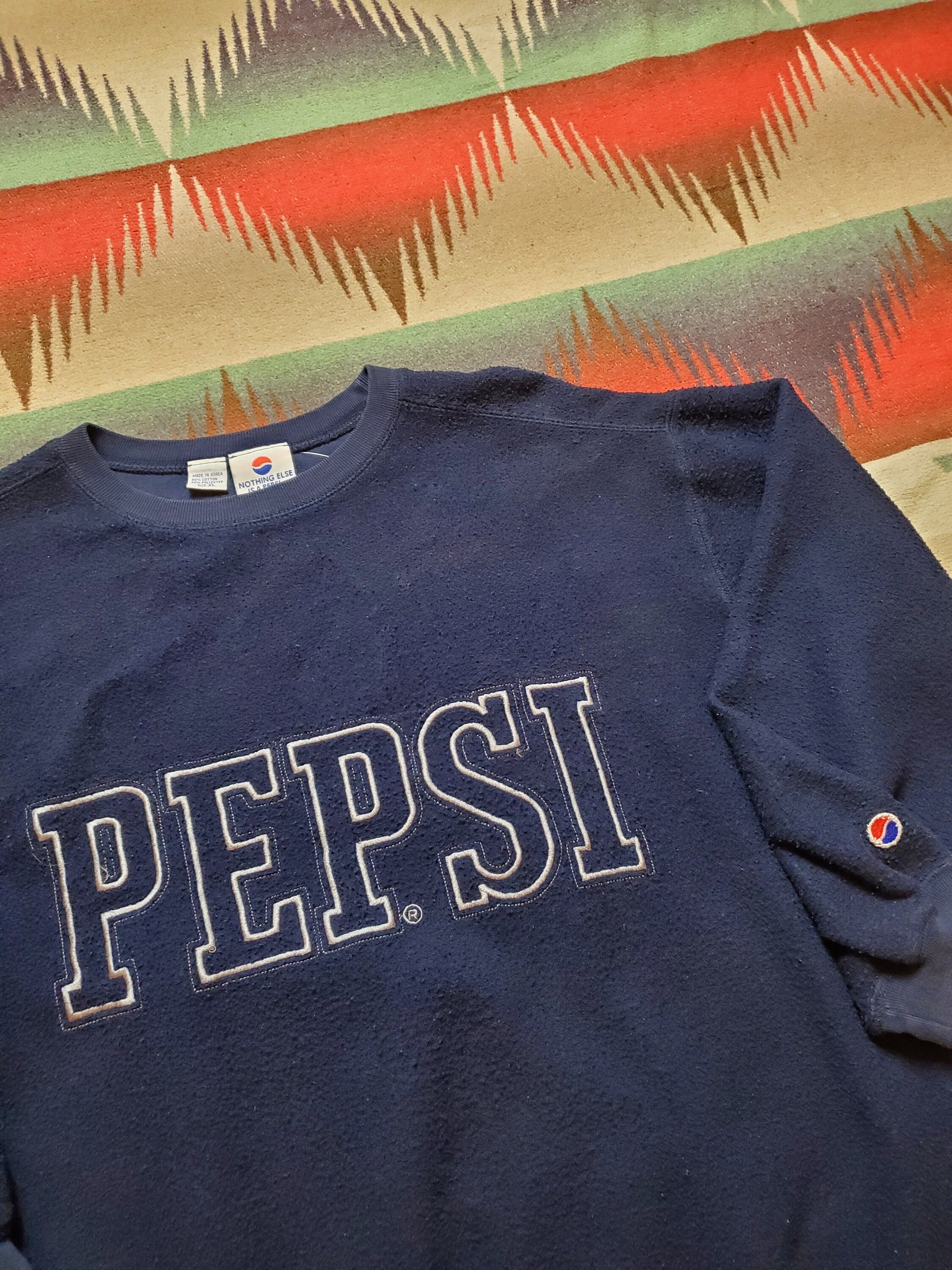1990s Pepsi Nothing Else is a Pepsi Inside Out Sweatshirt Size XL