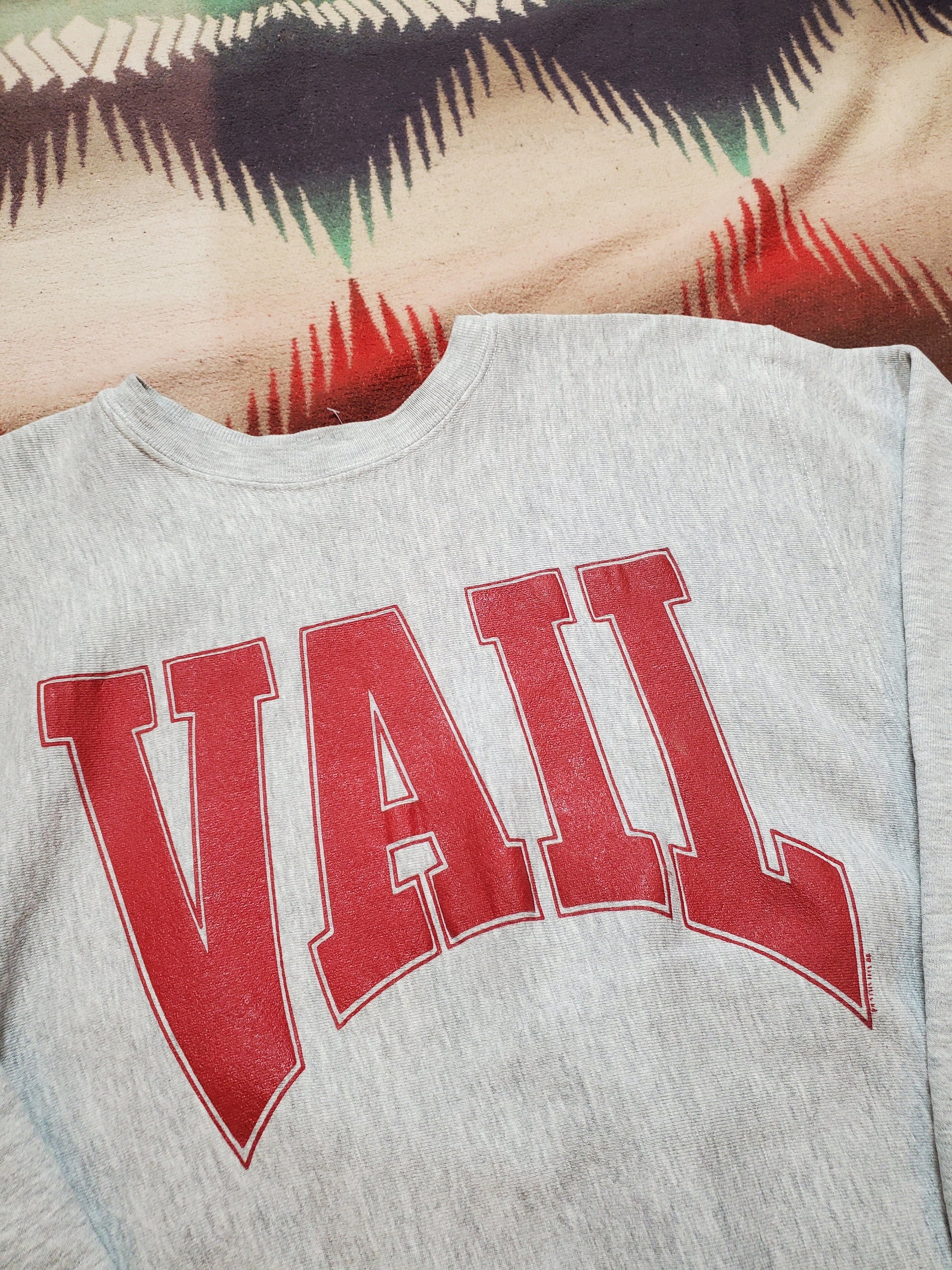 1980s Vail Colorado Reverse Weave Style Sweatshirt Made in USA Size L