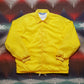 1970s Rainbow Sportswear Yellow Nylon Coaches Jacket Size M/L