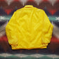 1970s Rainbow Sportswear Yellow Nylon Coaches Jacket Size M/L