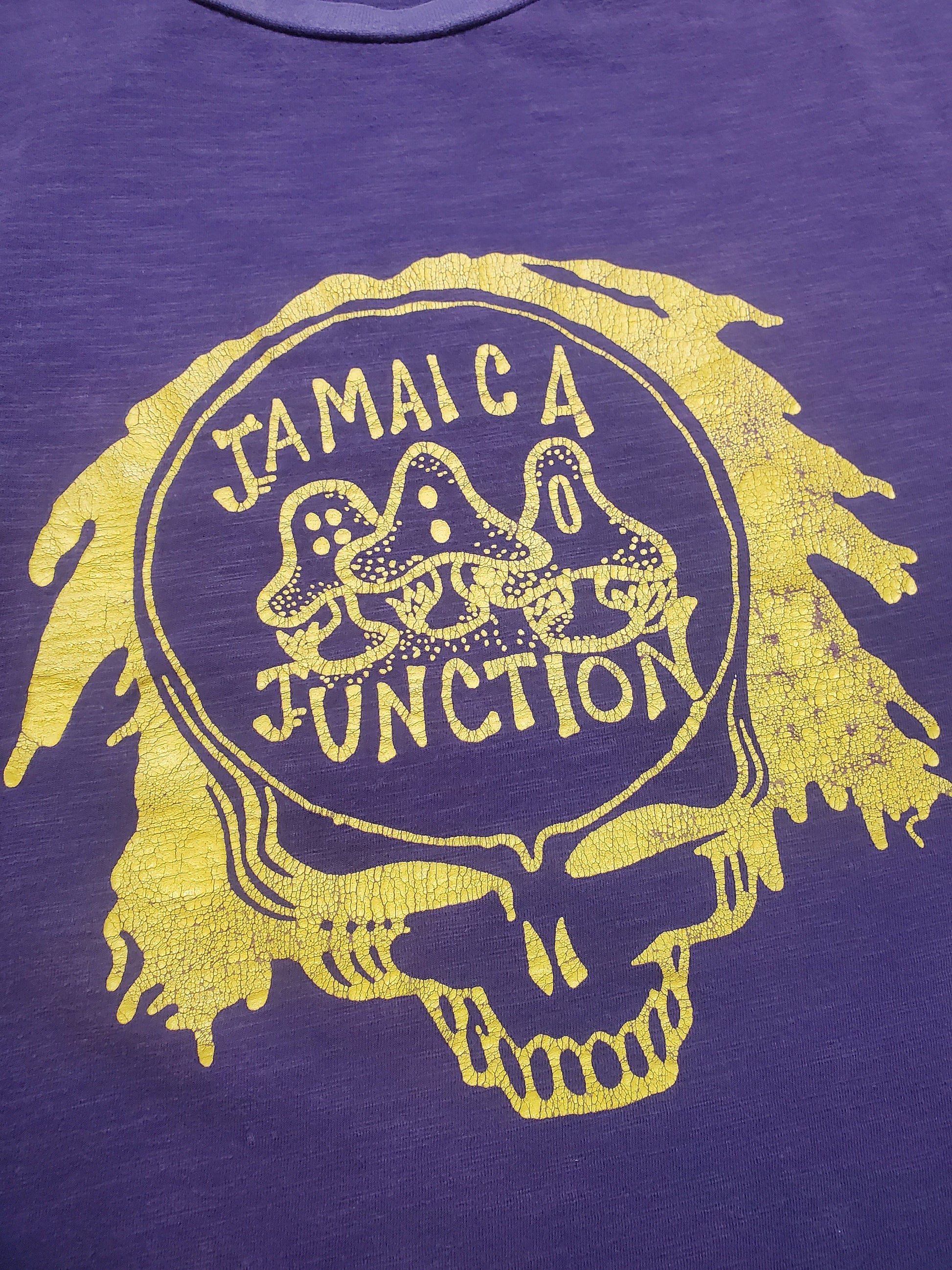 1990s/2000s Grateful Dead Stealie Logo Jamaica Junction Lot T-Shirt Cutoff Tanktop Size XL
