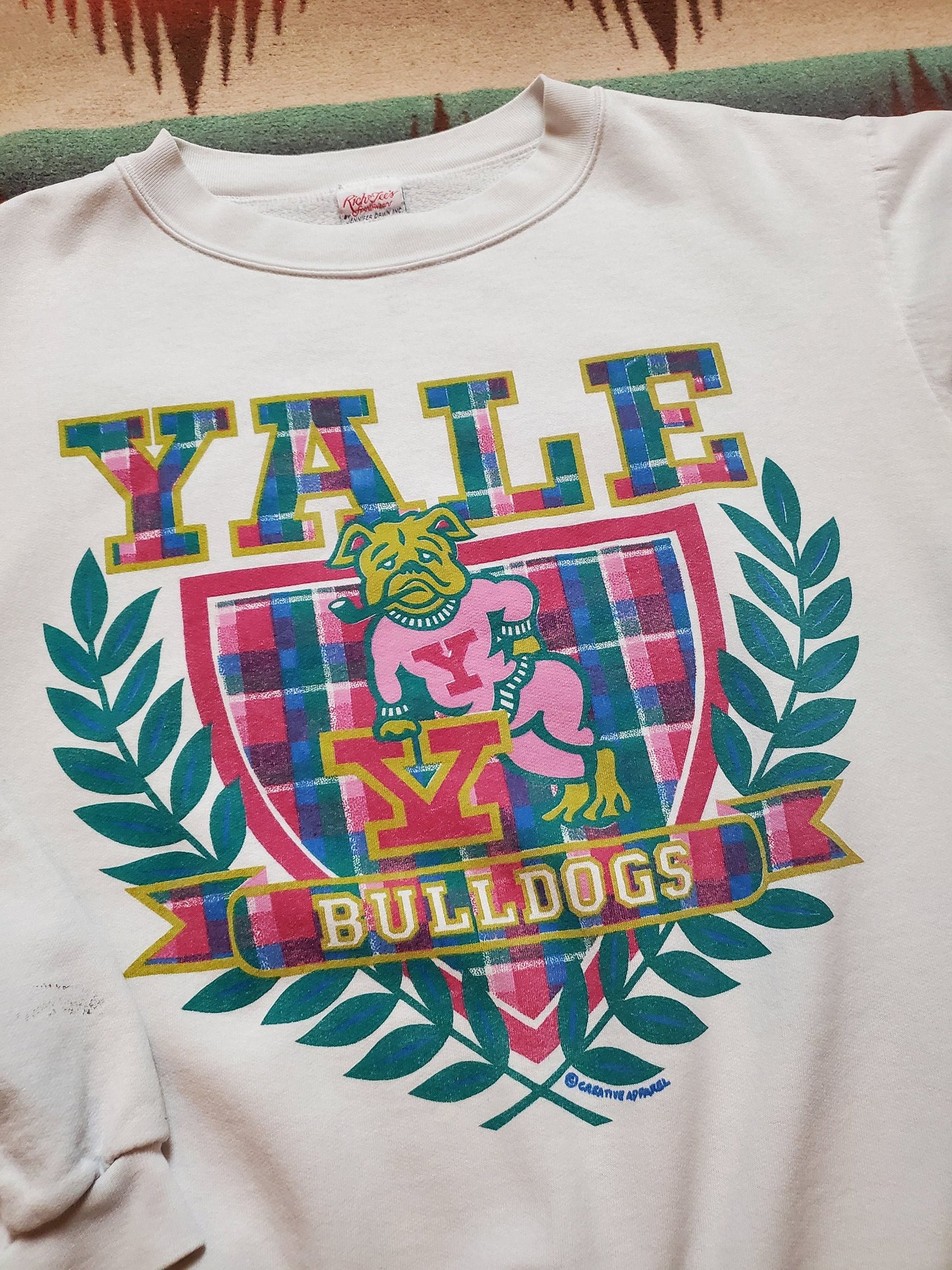1980s/1990s Yale Bulldogs Sweatshirt Made in USA Size M