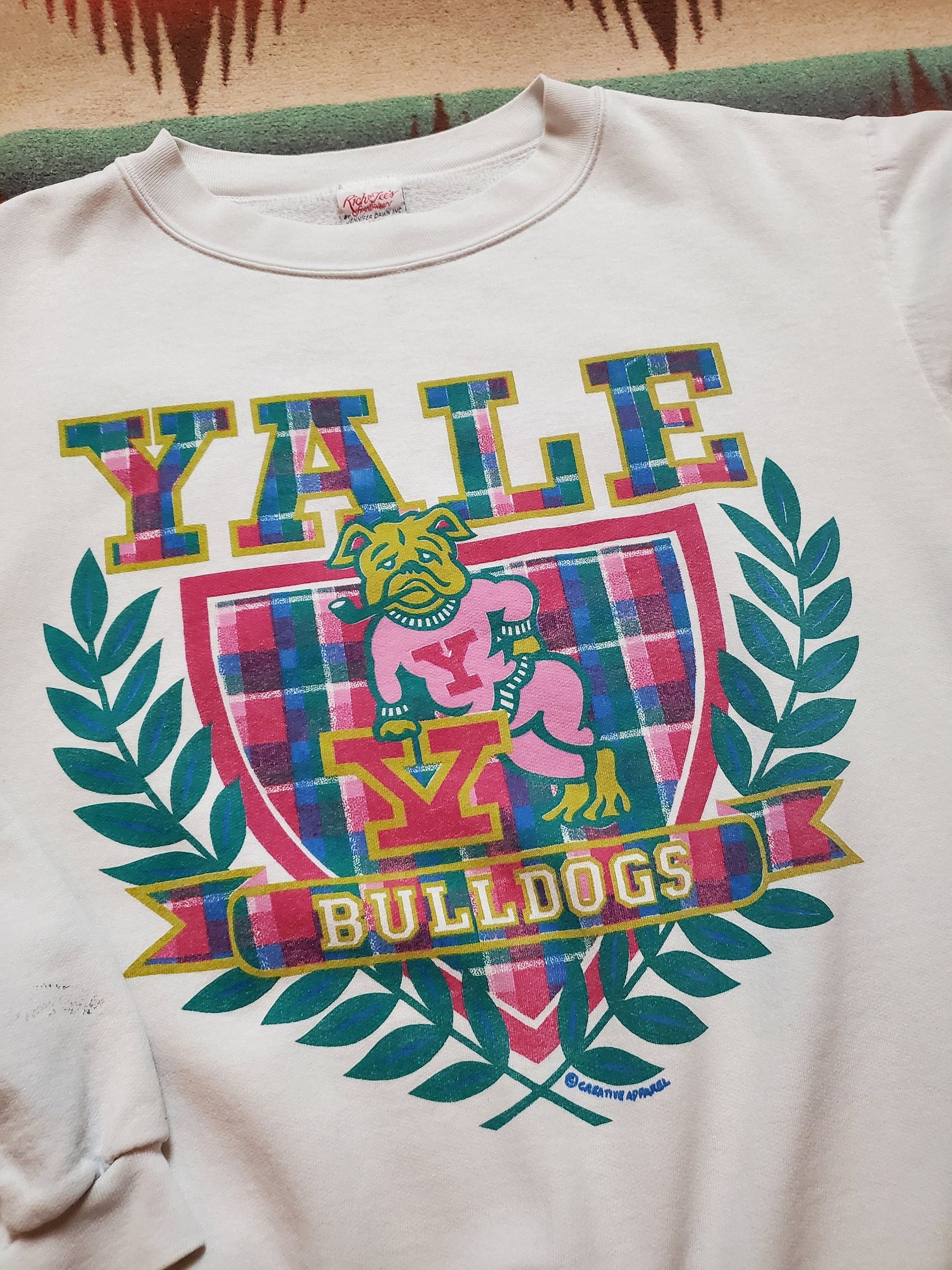 1980s/1990s Yale Bulldogs Sweatshirt Made in USA Size M