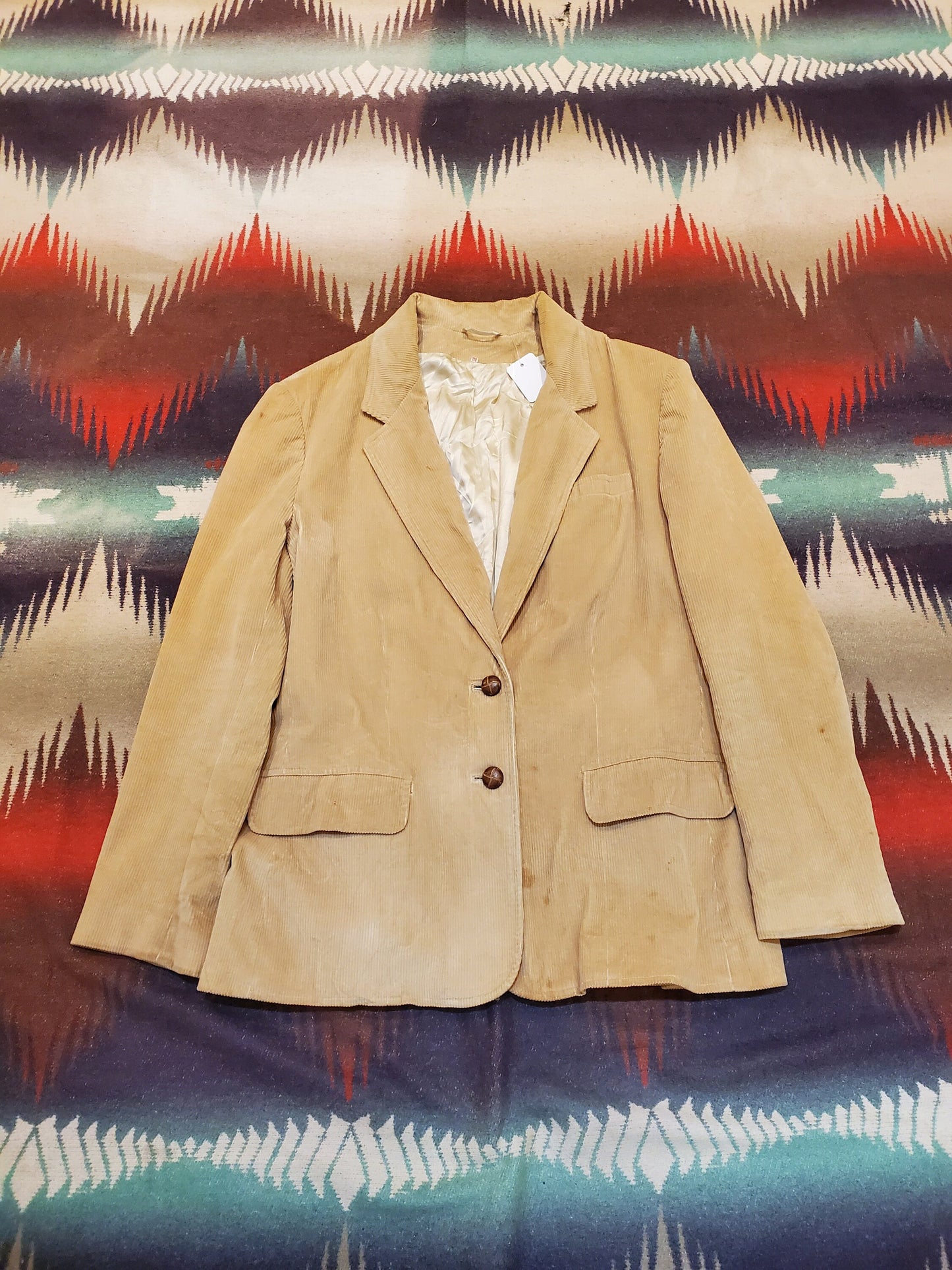 1980s Sears Classic Fashions Corduroy Blazer Jacket Size M