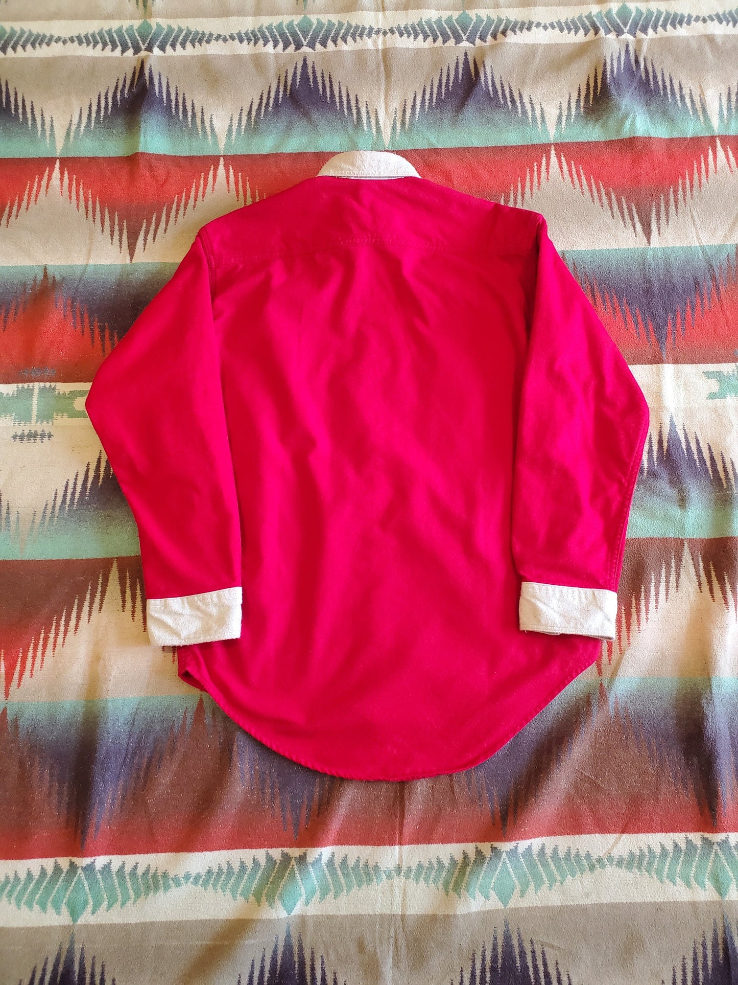 1990s St. John's Bay Two Tone Chamois Shirt Size M/L