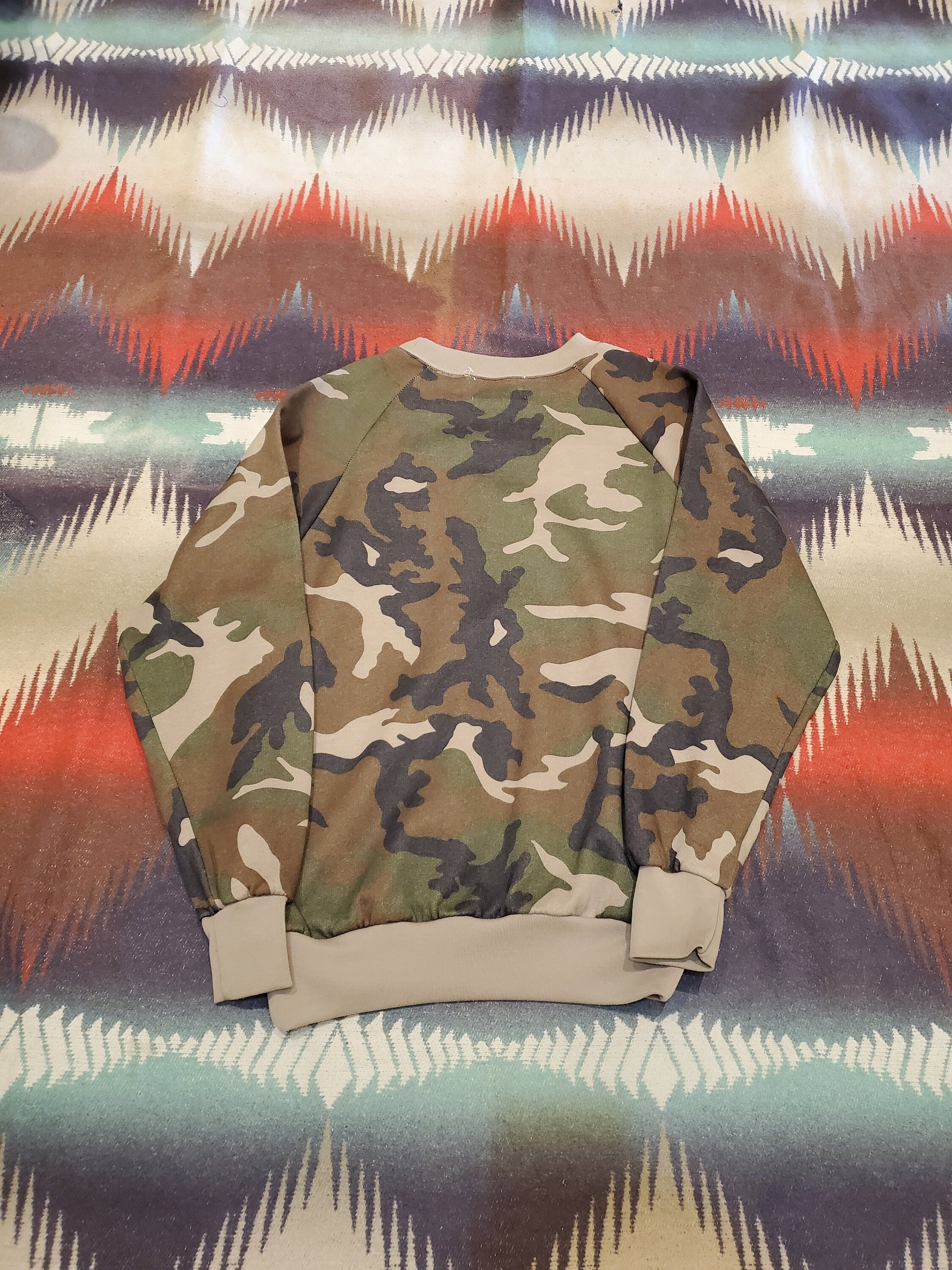 1980/90s Duck Bay Camo Sweatshirt Size M