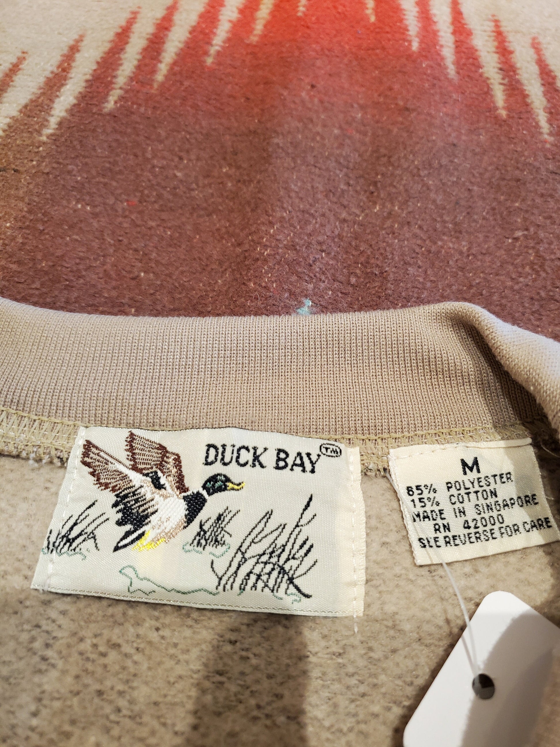 1980/90s Duck Bay Camo Sweatshirt Size M
