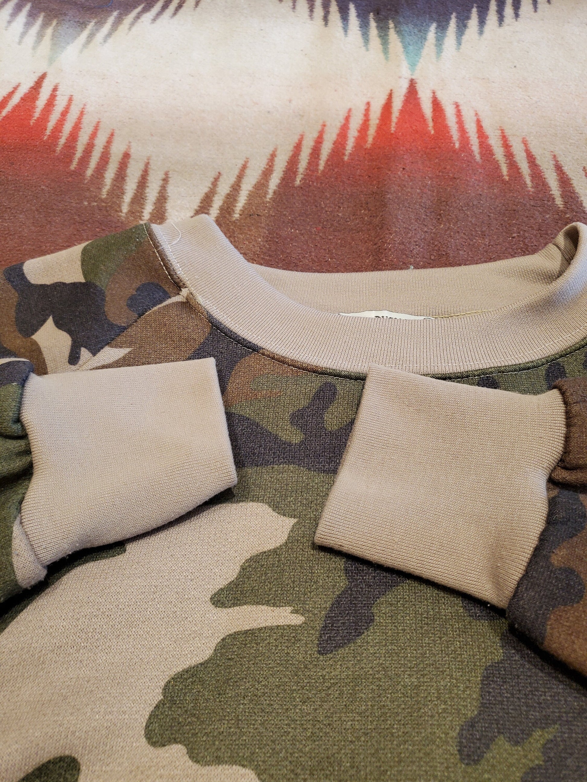 1980/90s Duck Bay Camo Sweatshirt Size M