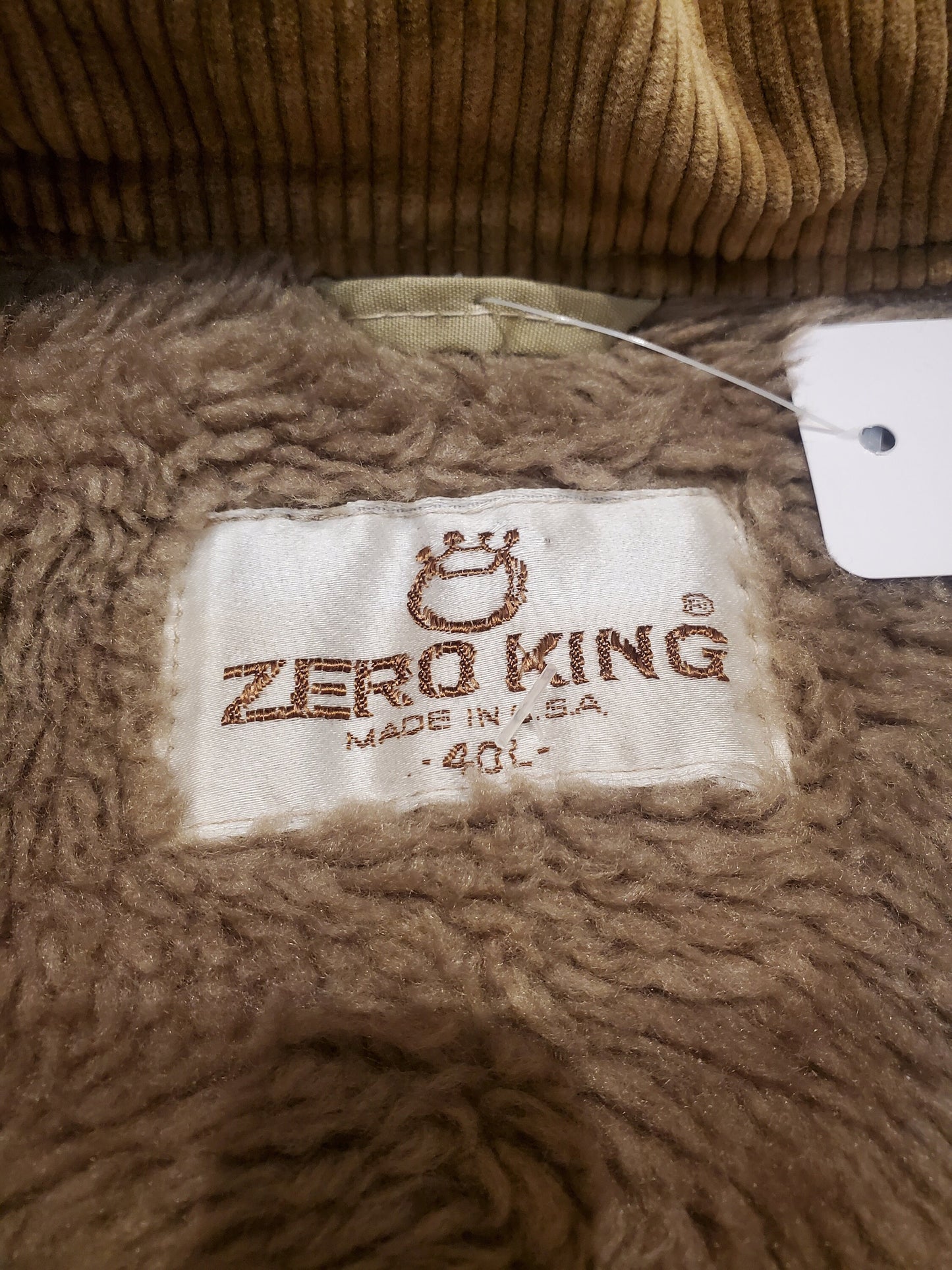 1980s Zero King Fleece Lined Jacket Made in USA Size M/L
