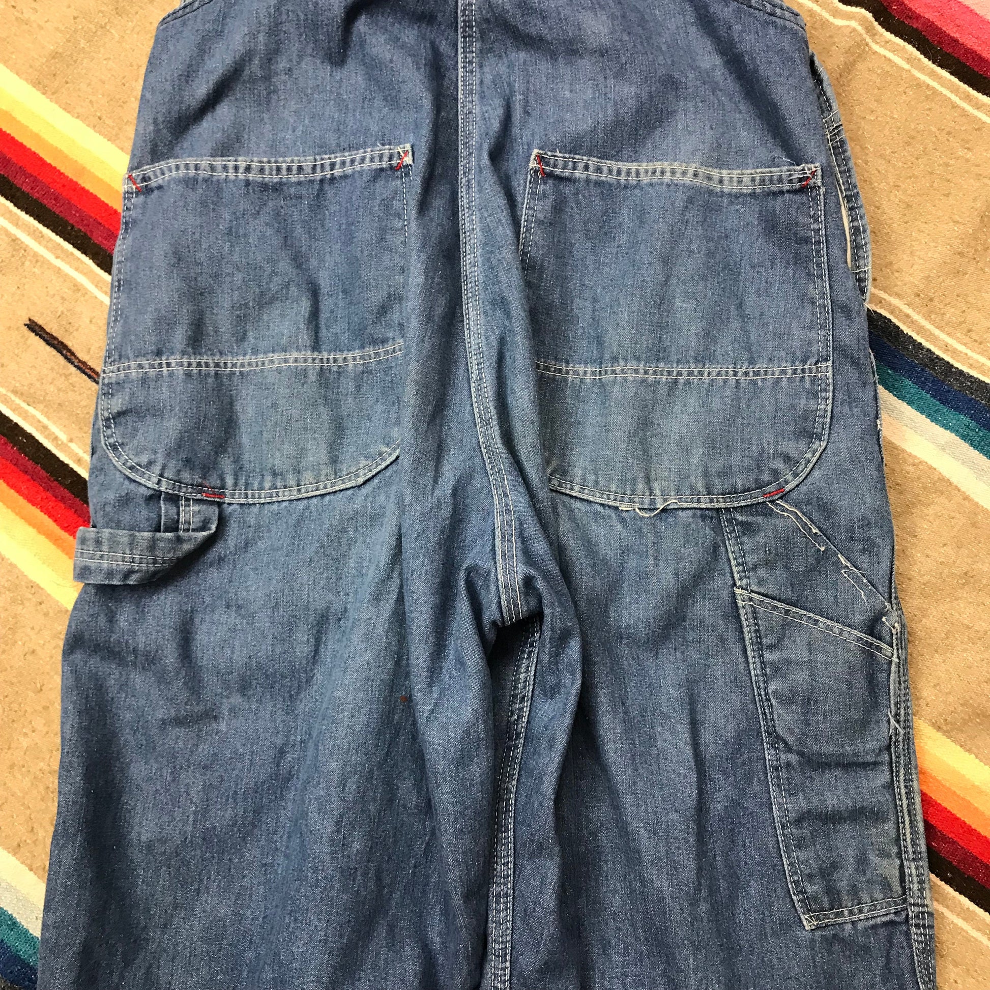 1950s Dickies Denim Overalls Made in USA Size 33x27