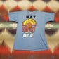 1970s 1976 Hey Turkey Hot Stuff DF-2 Flock Letter Print T-Shirt Size S