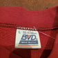 1990s BVD Blank Red Sweatshirt Made in USA Size L
