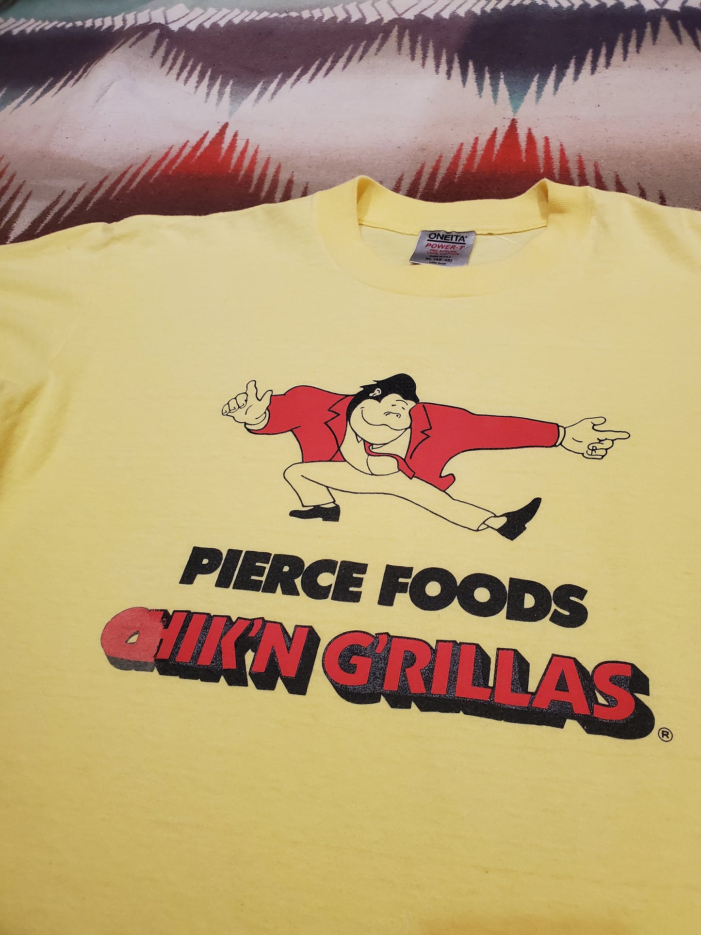 1980s Pierce Foods Chik'n G'rillas T-Shirt Made in USA Size L