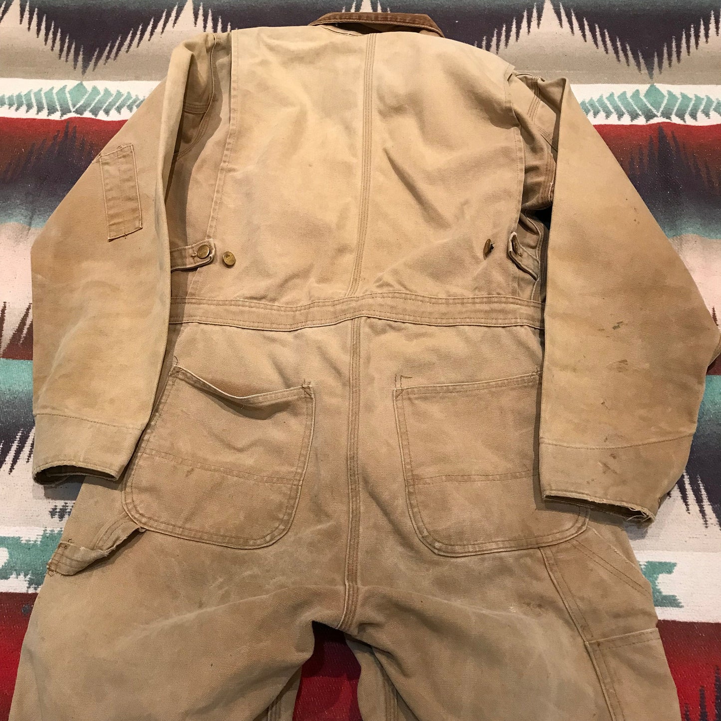 1980s Carhartt Cotton Duck Coveralls Made in USA Size S/M