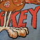 1970s 1976 Hey Turkey Hot Stuff DF-2 Flock Letter Print T-Shirt Size S