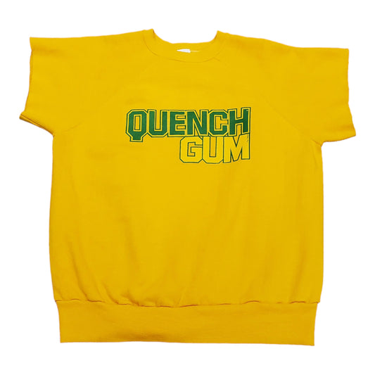 1970s Quench Gum Cut-off Sweatshirt Made in USA Size M