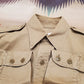 1940s/1950s US Army Officers Shirt Private E-2 Seventh Army Patches Made in USA Size S