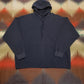 2000s/2010s Prospirit Navy Blue Blank Hoodie Sweatshirt Size XL