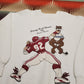 1980s 1986 Basset Walker Orange Bowl Oklahoma Penn State Raglan Sweatshirt Made in USA Size S