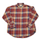1990s/2000s Eddie Bauer Plaid Cotton Bainbridge Flannel Button Down Shirt Size M