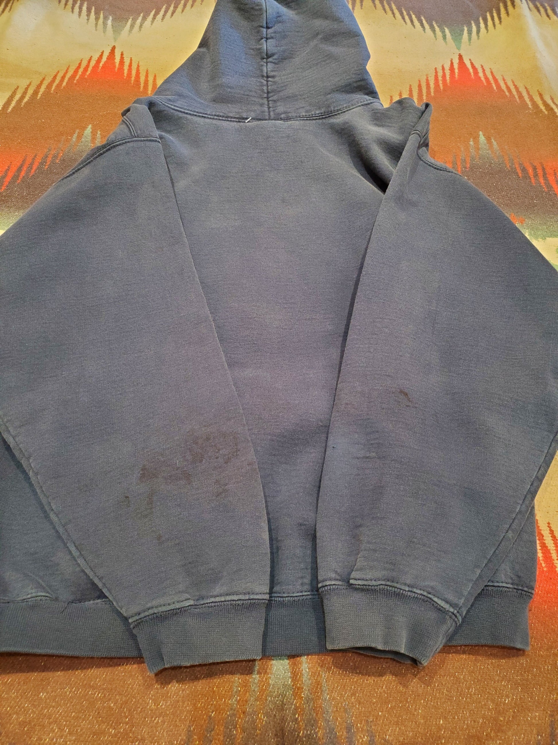 1990s/2000s Cotton Exchange Eastern Illinois University Hoodie Sweatshirt Made in USA Size M