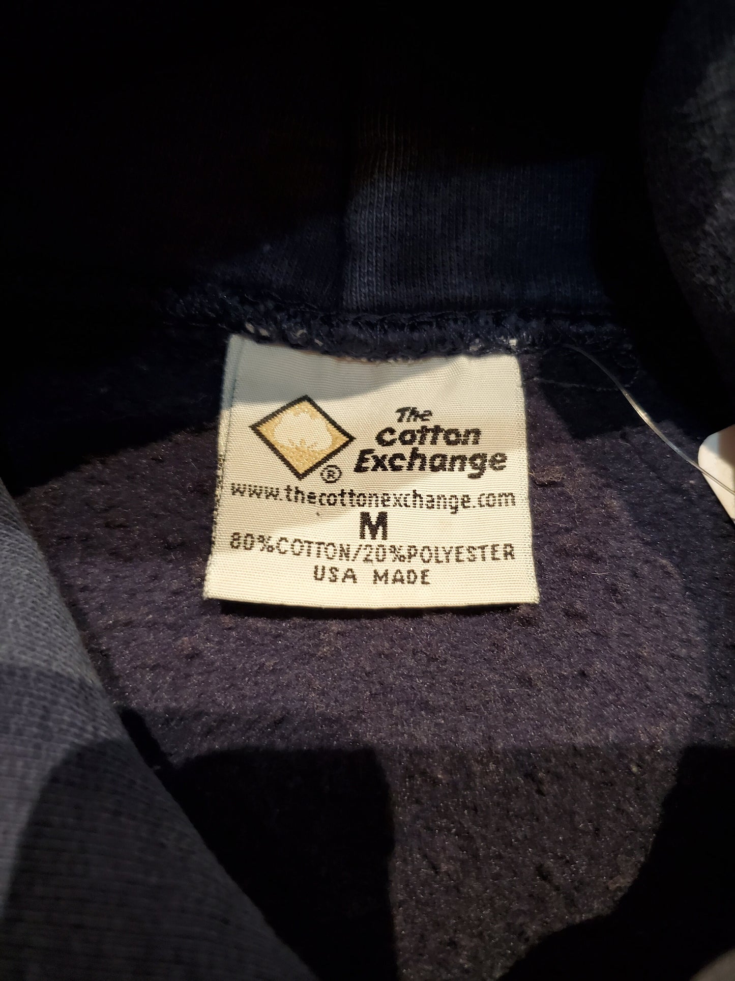 1990s/2000s Cotton Exchange Eastern Illinois University Hoodie Sweatshirt Made in USA Size M
