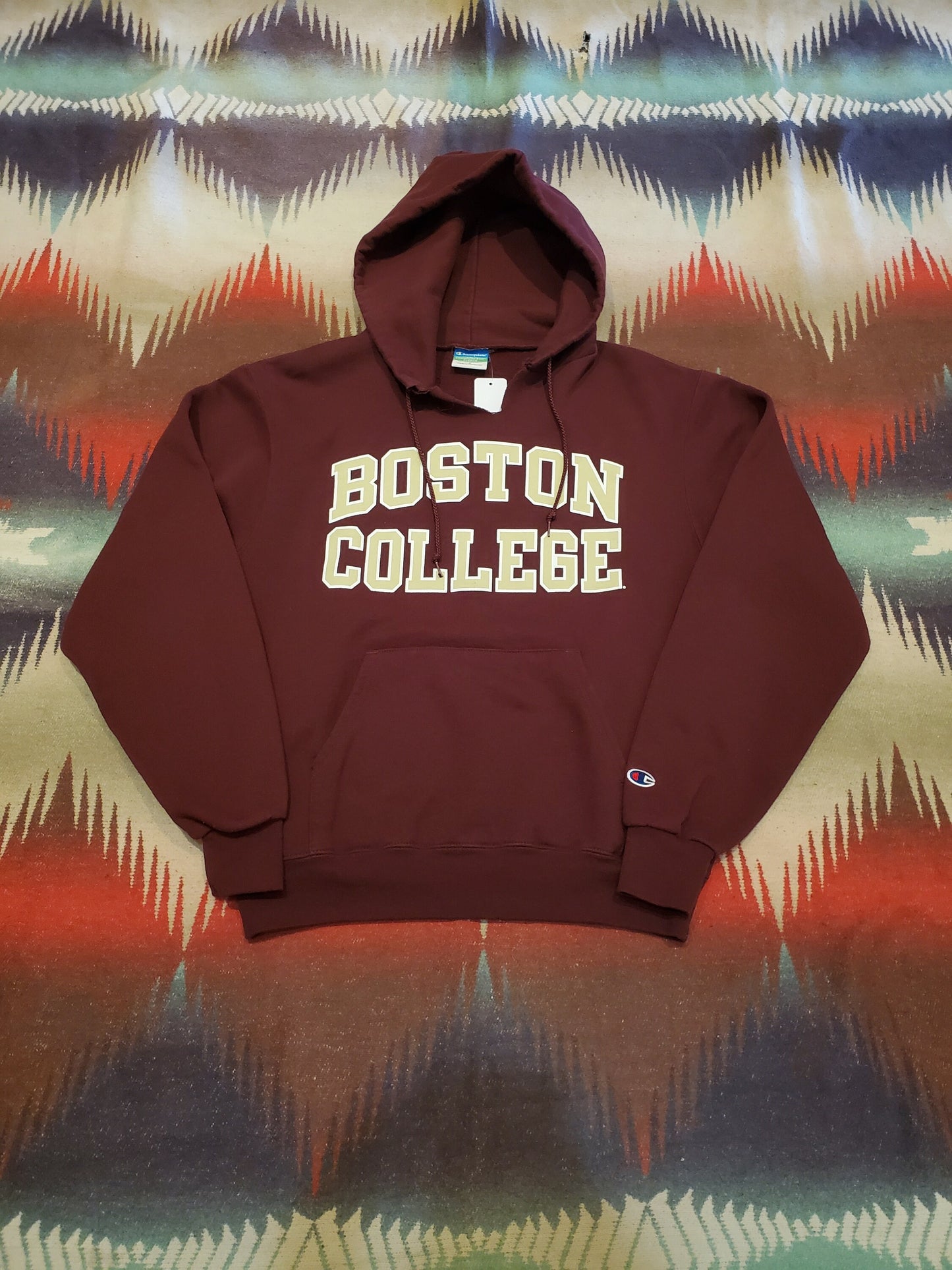 2010s Champion Boston College Hoodie Sweatshirt Size S