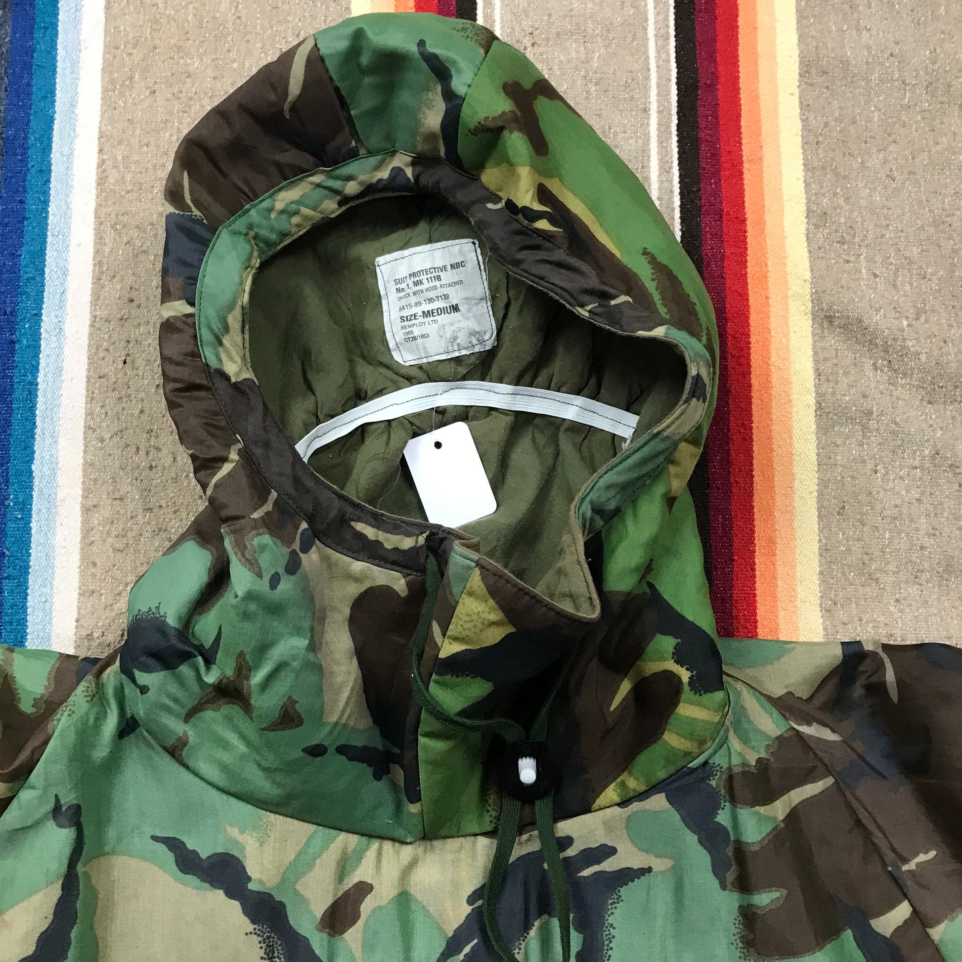 1980s 1985 British Army DPM Hooded Smock Size M/L