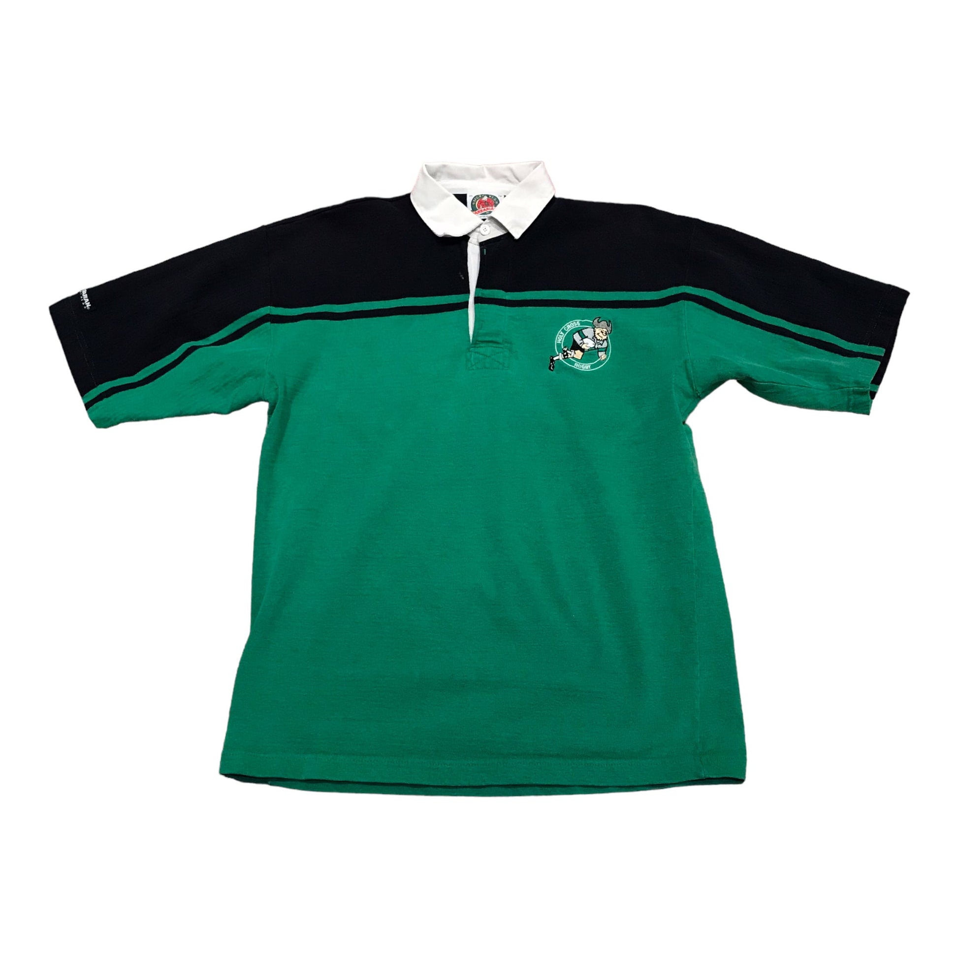 1990s/2000s Barbarian Holy Cross Shortsleeve Rugby Shirt Made in Canada Size L/XL