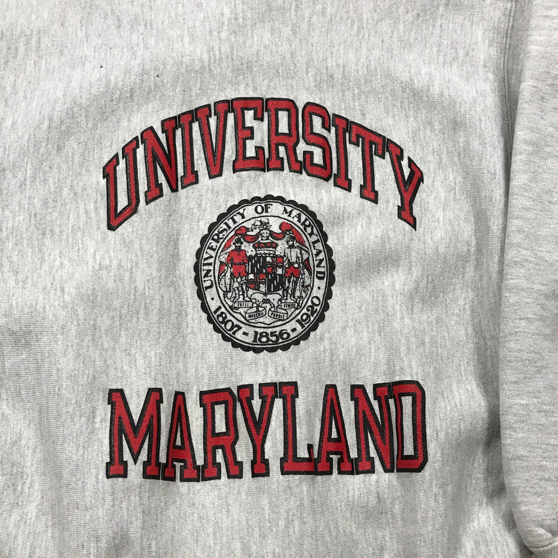 1990s Champion Reverse Weave University of Maryland Sweatshirt Made in USA Size L