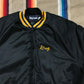 1990s King Louie Chainstitch Embroidered Vietnam Souvenir Satin Bomber Jacket Made in USA Size L
