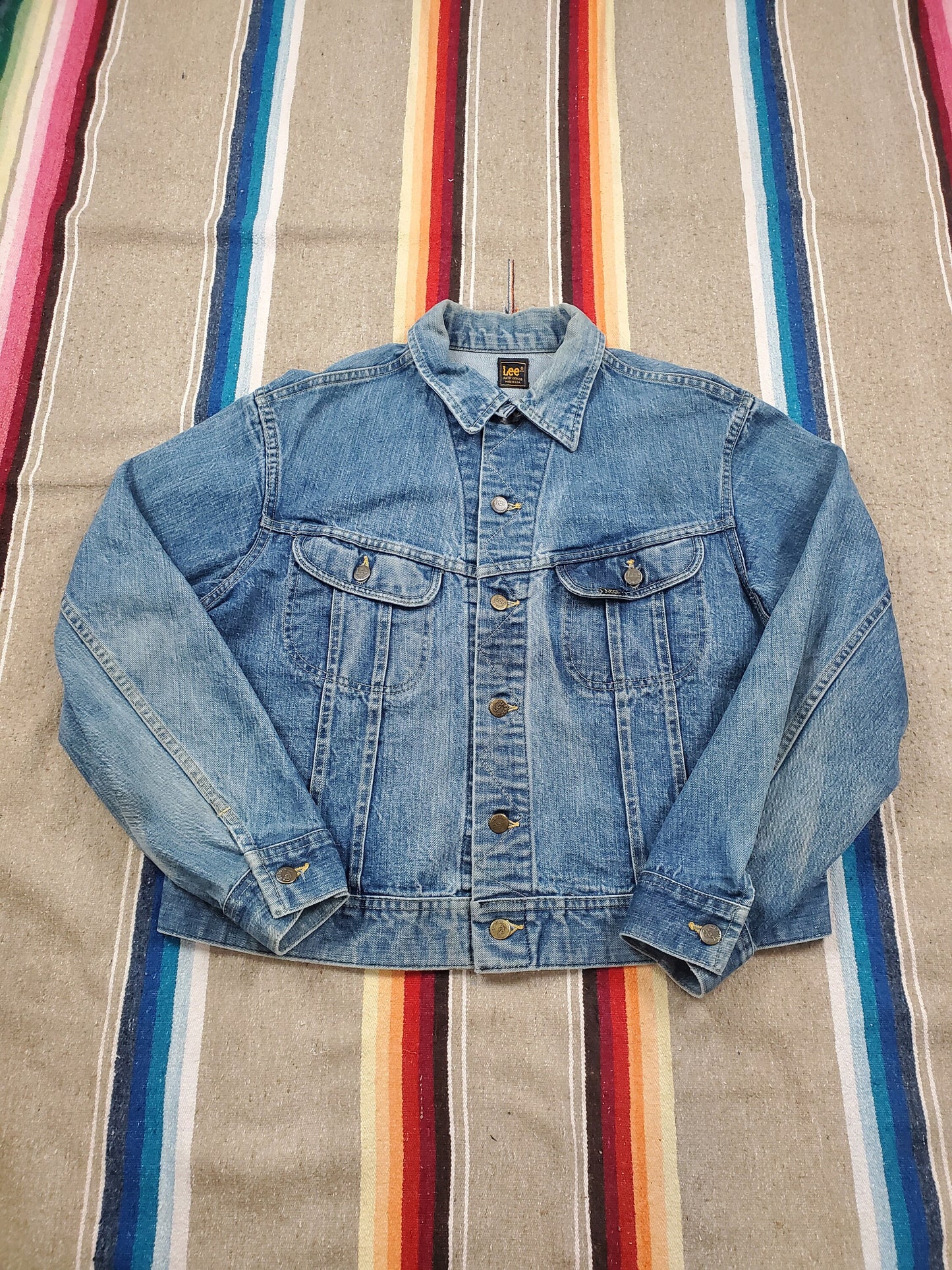 1970s/1980s Lee Riders Denim Trucker Jacket Made in USA Size M/L