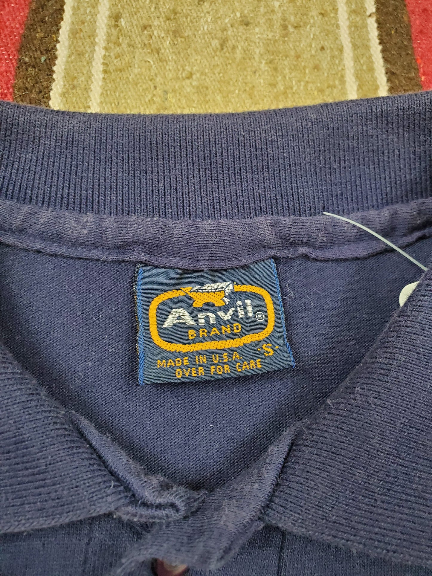1980s/1990s Anvil Young American Bowling Alliance Coach Polo Shirt Made in USA Size S