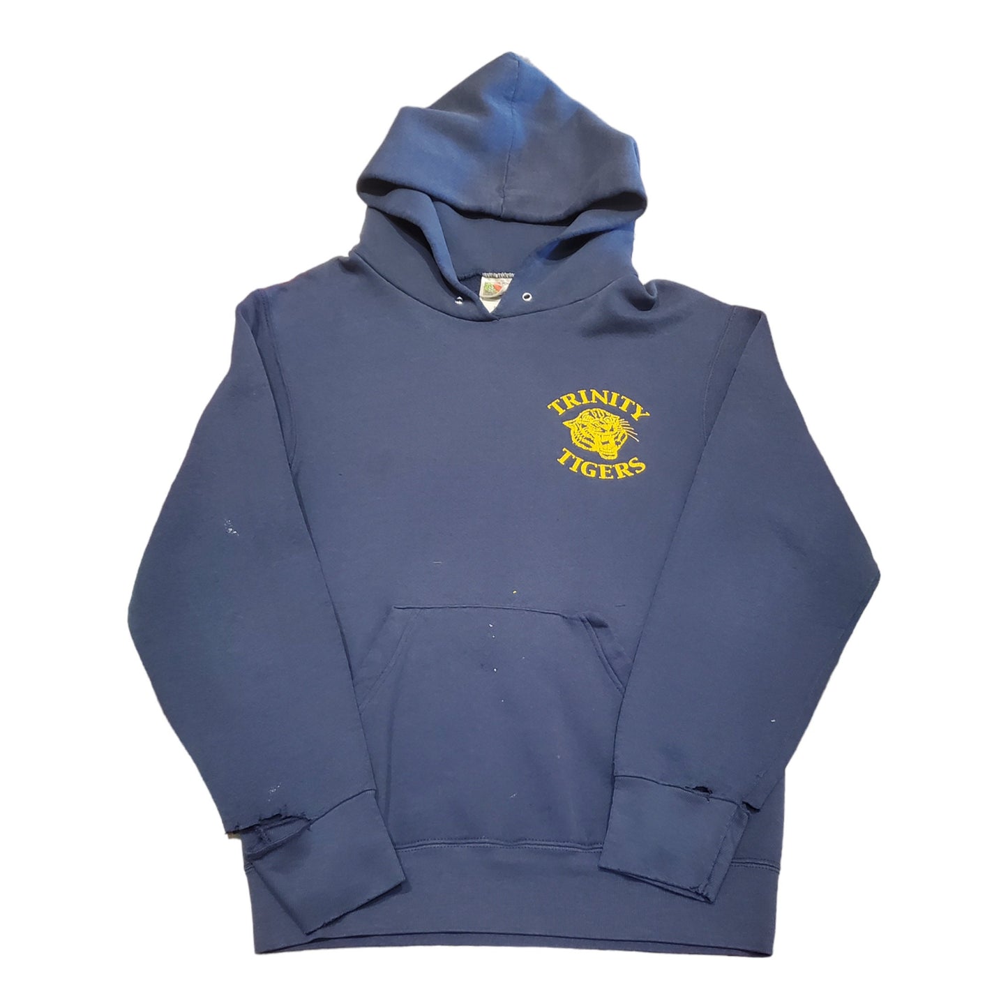 1990s/2000s Distressed Trinity Tigers Hoodie Sweatshirt Size S