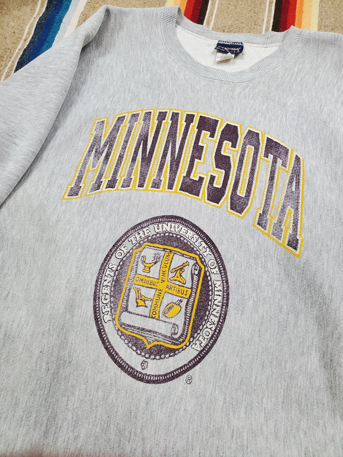 1980s/1990s Jansport University of Minnesota Reverse Weave Style Sweatshirt Made in USA Size L